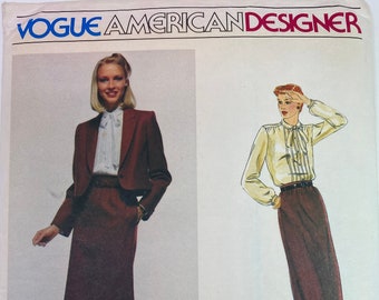 Vogue American Designer 2300; Don Sayres; Size 16, Jacket, Skirt, and Blouse