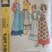 McCalls 2925 Misses Pinafores and Apron, 1971, Size Large, Unused