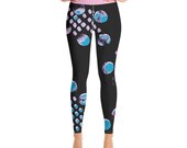 Rosa Yoga Leggings -Premium Active Buttery Soft Workout Leggings -Gift - Athletic - Running - Fitness - Activewear -Gift for her - Pink