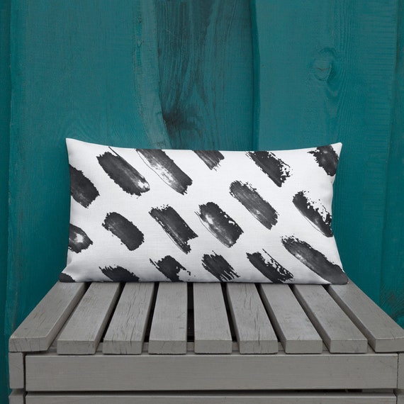 Black and White Pillow - Black Pillows - White Pillows - Pillow Sham - Pillow Case - Accent Pillow - Toss Pillow - Throw Pillows home decor