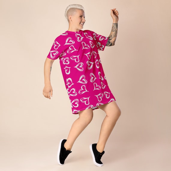 heart print shirt dress Ed Hardy Heart T-Shirt Dress - Black