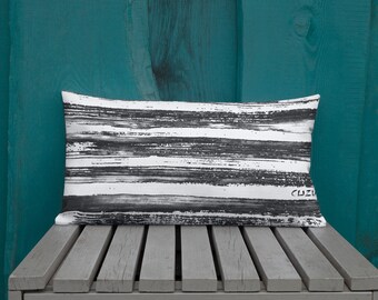 Black and White Pillow - Black Pillows - White Pillows - Pillow Sham - Pillow Case - Accent Pillow - Toss Pillow - Throw Pillows home decor