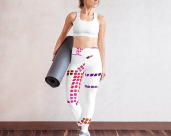 Printed Yoga Pants | Yoga Leggings | Gym Workout Leggings | Colorful Tights | Stretch Leggings | Running Activewear Leggings | Tummy Control