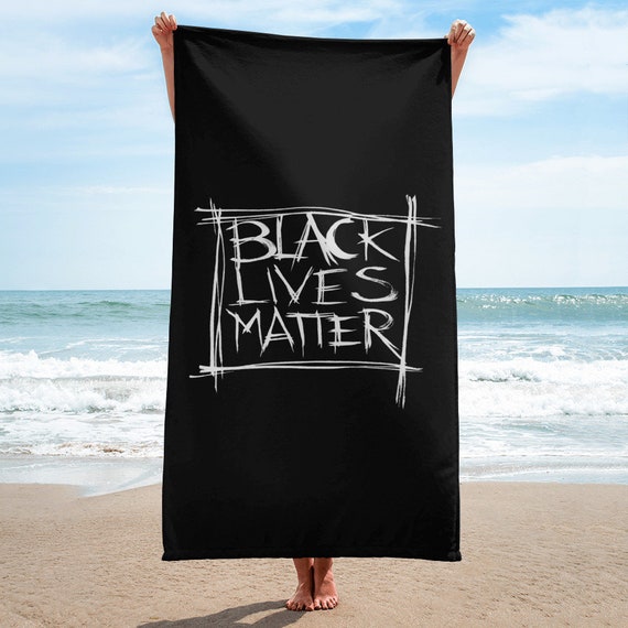 BLM Black Towel, Premium Towel, Bath Spa Sauna Beach Towel Extra HIGH Quality towel , BLM Towel, birthday gift, Pattern