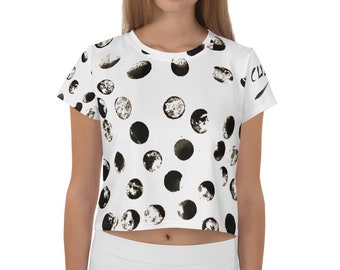 Imperfect Dots All-Over Print Crop Tee