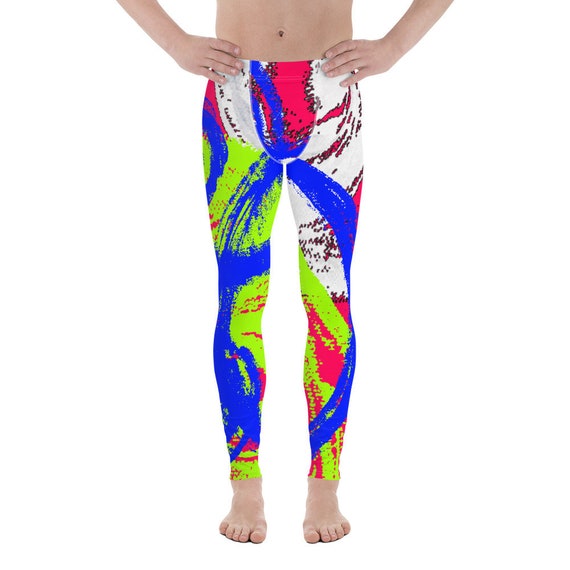 Patterned Leggings | Mens Leggings | Yoga Pants | Summer Beach Leggings | Sports Leggings | Mens Trousers | Mens Fashion | Festival Leggings