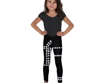 Black Kids Leggings | Girls Workout Leggings | Printed Girls Pants | Dance Leggings | Fairy Leggings | Baby Girl Leggings | Toddler Leggings