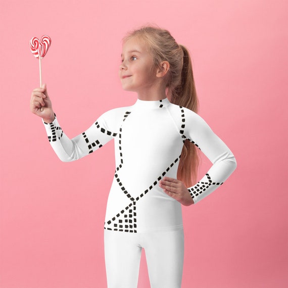 UPF 50+ Kids Rash Guard | Modern Rash Guard | Kids Swimwear | Fitted Swimsuit | Printed Rash Guard | Beach Rash Guard | Long Sleeve