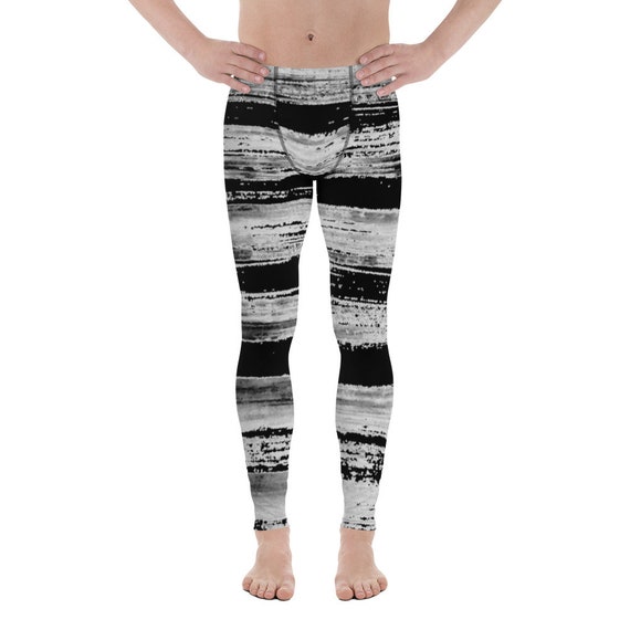 Painted Mens Leggings | Running Leggings | Gym Workout Leggings | Yoga Pants | Patterned Leggings | Fitness Leggings | Yoga Gifts