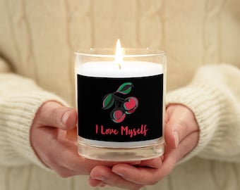 I Love myself Affirmation Mindfulness Candle, No Scent Candle, Charmed Candle, Birthday Gift for Friend, Birthday Gift, Positive Affirmation