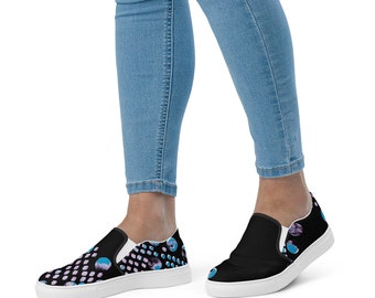 Dots slip-on canvas shoes | Casual Slip On Shoes | Graphic Shoes | Artistic Shoes | Unique Print Shoes | Clizia Shoes | Casual Women