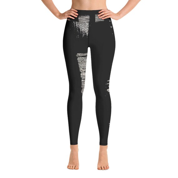 Black Womens Leggings | Yoga Workout Leggings | Yoga Pants | Leggings for Women | Leggings Pattern | Exercise Running Leggings | Women Gifts
