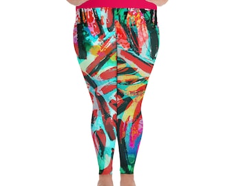 Plus Size Leggings | Soft Casual Leggings | Athletic Fitness Leggings | Yoga Workout Leggings | Printed Yoga Pants