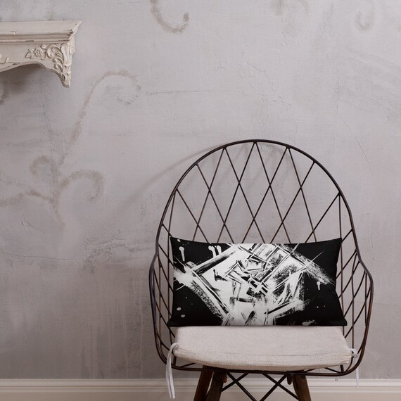Black and White Pillow - Black Pillows - White Pillows - Pillow Sham - Pillow Case - Accent Pillow - Toss Pillow - Throw Pillows home decor