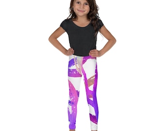 Kinder Leggings | Mädchen Leggings | Bedruckte Kinderhose | Kawaii Leggings | Bunte Regenbogen Leggings | Geburtstag Leggings | Mädchen Geschenke