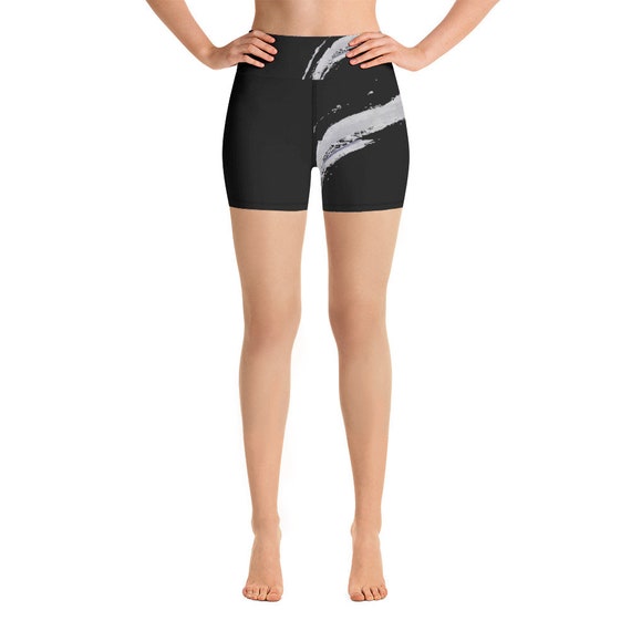 Women Yoga Shorts | Printed Gym Shorts | High Waisted Shorts | Running Shorts | Fitness Workout Shorts | Activewear Shorts | Yoga Gifts