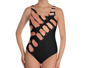 Imperfect Copper One-Piece Swimsuit