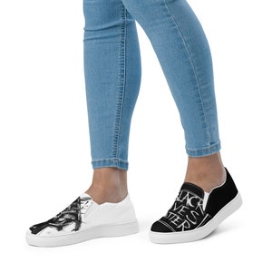 BLM Slip-On Canvas Shoes – Artistic, Comfortable, and Unique Statement Footwear by Clizia