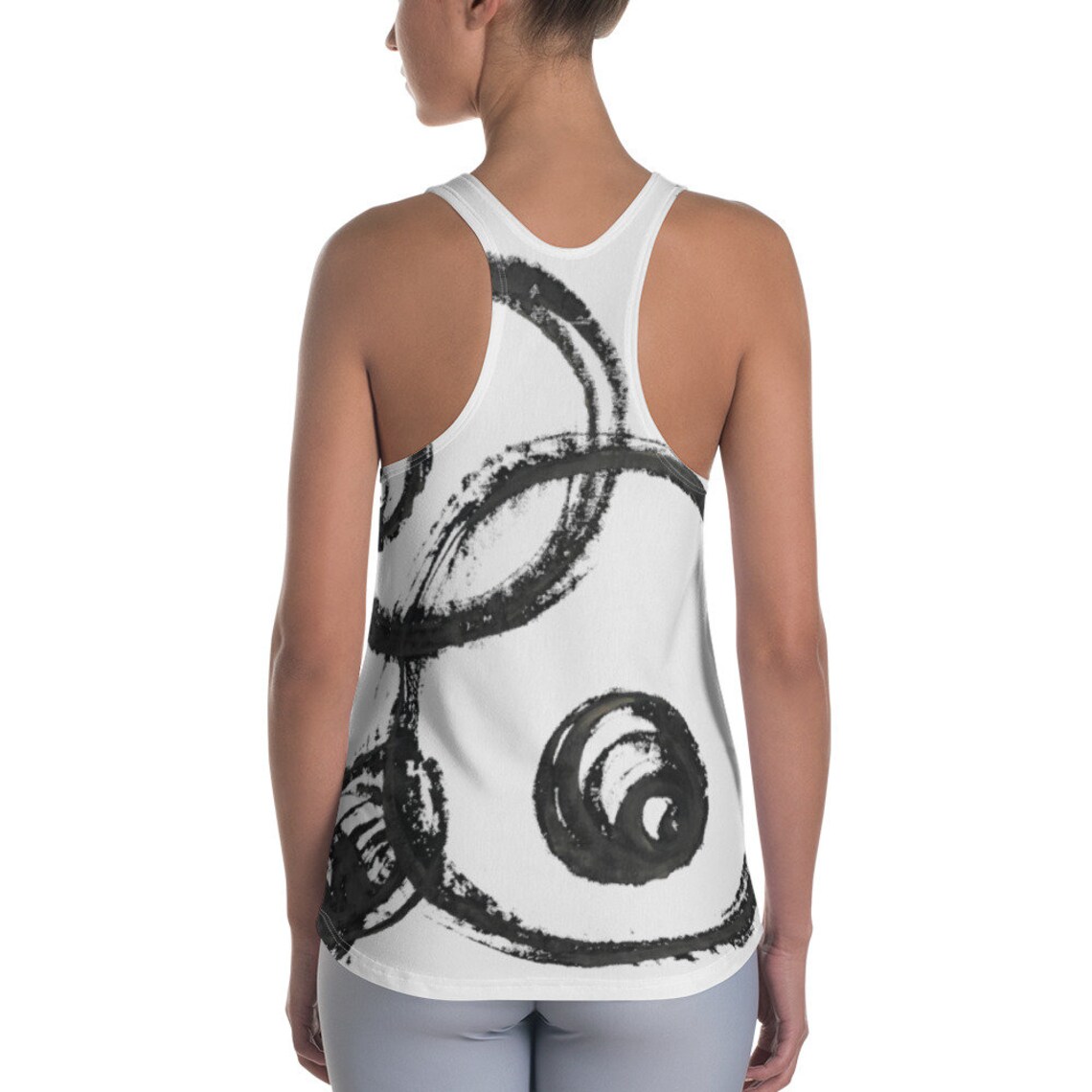 Black and White Shirts Women's Racerback Tanks Super Etsy