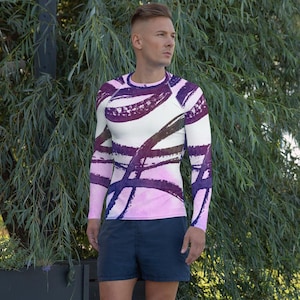 Men’s stylish Fit Rashguard – Ideal for Swimming & Fitness, surf gear, surf rash guard