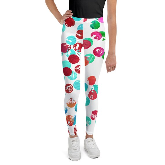 Girls and Boys Leggings - Rainbow Leggings- Neon Colors - Pop Colors - Girls Leggings -Boys Leggings-Birthday Outfit - Printed Leggings