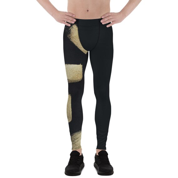 Patterned Leggings for Men | Yoga Pants | Athletic Leggings | Activewear Leggings | Exercise Leggings | Workout Fitness Leggings | Plus Size