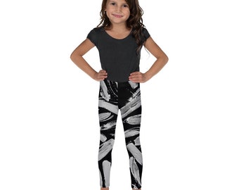 Leggings for Kids | Toddler Leggings | Black Girls Leggings | Girls Pants | Stripped Leggings | Cute Leggings | Ballet Dance Leggings