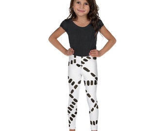 Black and White Kids Leggings | Soft Girls Pants | Toddler Leggings | Girls Activewear | Cute Trendy Kids Leggings | Christmas Leggings