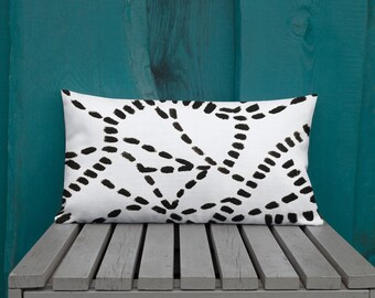 Black and White Pillow - Black Pillows - White Pillows - Pillow Sham - Pillow Case - Accent Pillow - Toss Pillow - Throw Pillows home decor