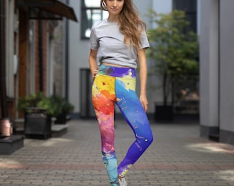 Womens Leggings | Yoga Leggings | Workout Exercise Leggings | All over Print Leggings | Casual Leggings | Soft Comfy Pants | Women Gifts