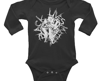 BLM by Clizia (Black) Infant Long Sleeve Bodysuit – Soft & Stylish Statement Apparel for Little Activists