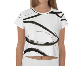 Imperfect Wave Yoga Crop Tee