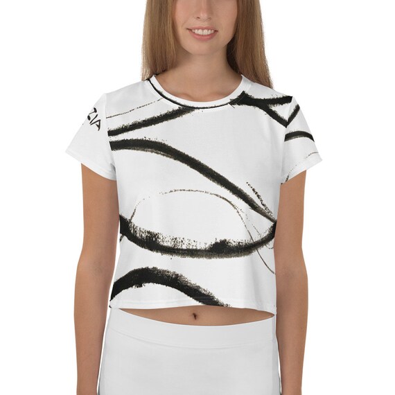 Imperfect Wave Yoga Crop Tee