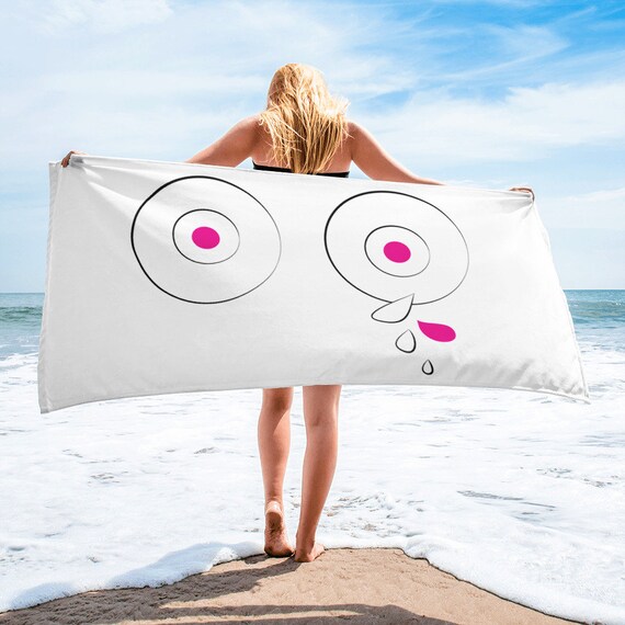 Boobs Towel, Bath Spa Sauna Beach Towel Extra HIGH Quality towel , personalized towel, custom towel, birthday gift, Patterned Shapes