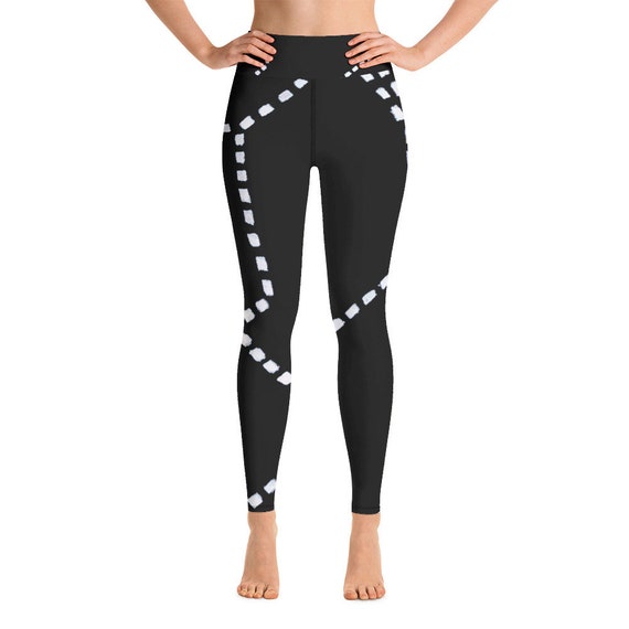 Leggings for Women | Patterned Leggings | Black Printed Leggings | Soft Stretch Leggings | Gym Workout Leggings | Yoga Pants | Yoga Gifts