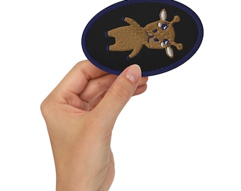 Giraffe Patch: Iron-on/Sew-on Embroidered Applique