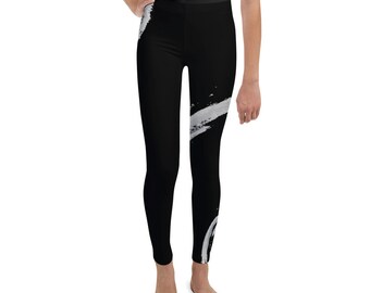 Clizia Planets Youth Girls Leggings - Boys Leggings - Black and White - Birthday Outfit - Printed Leggings - Ballet Leggings -Casual Clothes