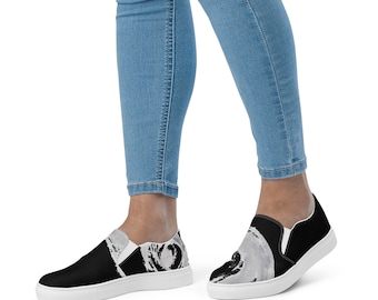 Slip-on canvas shoes | Women Shoes |  Casual Slip On Shoes | Artistic Shoes | Unique Print Shoes | Clizia Shoes | Casual Women