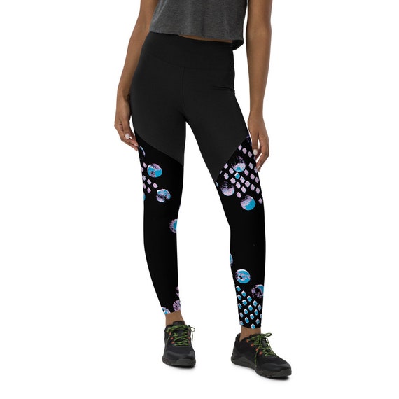 Sports Leggings - All Size Leggings - compression fabric leggings - Workout Leggings -Custom Leggings-Leggings with pocket-Pattern leggings