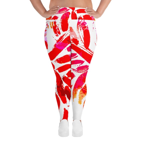 Painted Leggings for Women Plus Size Leggings Gym Fitness Leggings