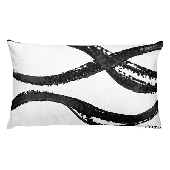 Black and White Pillow - Black Pillows - White Pillows - Pillow Sham - Pillow Case - Accent Pillow - Toss Pillow - Throw Pillows home decor