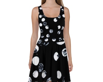 Imperfect Clizia Dots Skater Dress