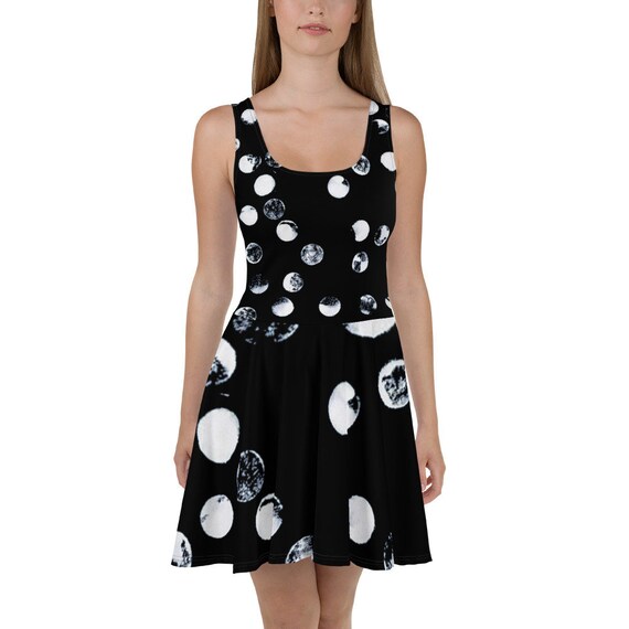 Imperfect Clizia Dots Skater Dress