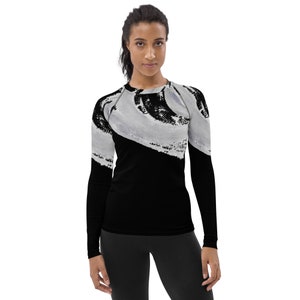 Women&#39;s Rash Guard |UPF 50+ Rash Guard | Unisex Rash Guard | Fitted Swimsuit | Beach Rash Guard | Long Sleeve | Activewear