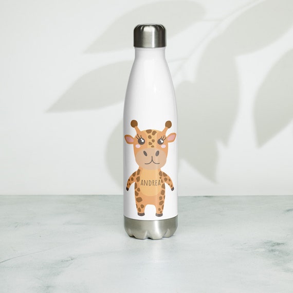Custom Stainless Steel Water Bottle, Custom water bottle, back to school water bottle, personalized kid water bottle, animal water bottle,