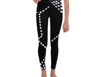 Leggings per giovani / Leggings per ragazze / Leggings stampati morbidi / Leggings stretch / Leggings Activewear / Leggings a vita alta / Pantaloni da allenamento Yoga