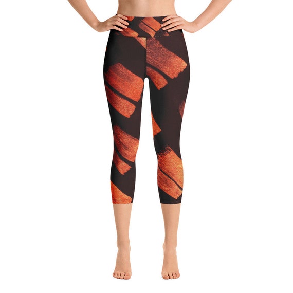 Copper Capri Leggings | Womens Leggings | Workout Leggings | Fitness Leggings | Athletic Leggings | Activewear for Women | Yoga Pants