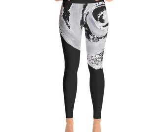 Womens Leggings | Black Printed Leggings | Yoga Pants | Soft Casual Leggings | Gym Workout Leggings | Activewear Leggings | Upto XL