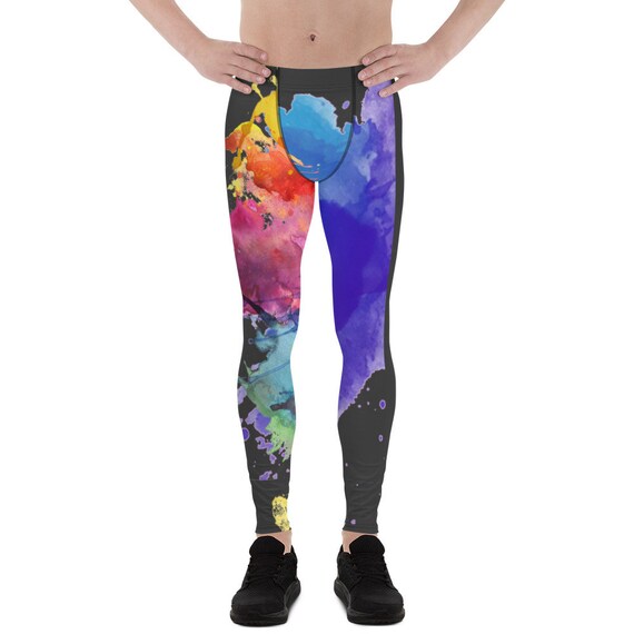 Mens Leggings | Workout Leggings | Mens Yoga Pants | Festival Leggings | Running Exercise Leggings | Printed Leggings | Training Pants