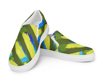 Women slip-on canvas shoes | Casual Slip On Shoes | Graphic Shoes | Artistic Shoes | Unique Print Shoes | Clizia Shoes | Casual Women